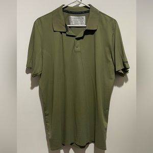 Porsche Design by Puma Olive Green Collar Shirt M